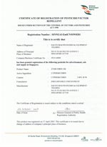 NEA Registration Cert - Zymethrin 500EC