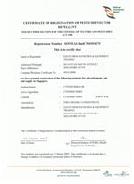 NEA Registration Cert - Cyperstrike 100EC