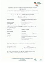 NEA Registration Cert - Temphos AB 1% SG